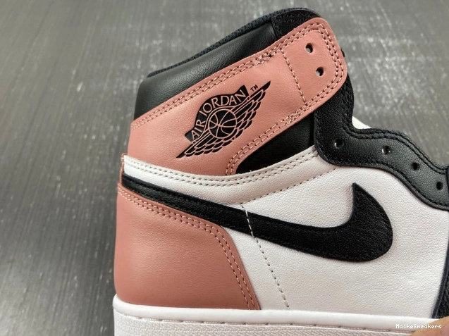 MaikeSneakers Rust Jordan 1 Retro 861428-101 Pink Og Air High Nrg 0727